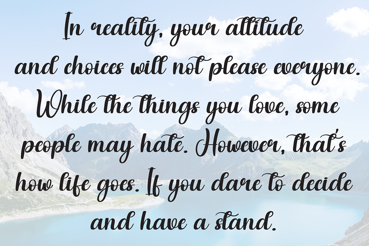 Stay Home | Script Font, a Handwritten Font by Scratchones (Photo 6 of 9)