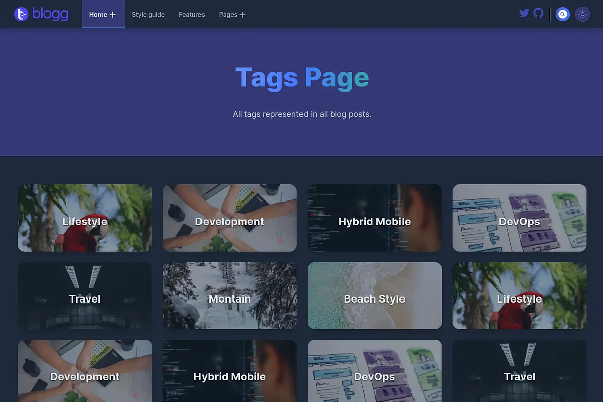 Blogg - Tailwind Theme (HTML + CSS), a HTML Template by tribo.studio (Photo 6 of 7)