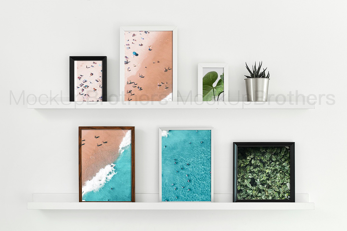 Frame set mockup Styled mock up 05, a Print Template by MockUpBrothers (Photo 4 of 7)