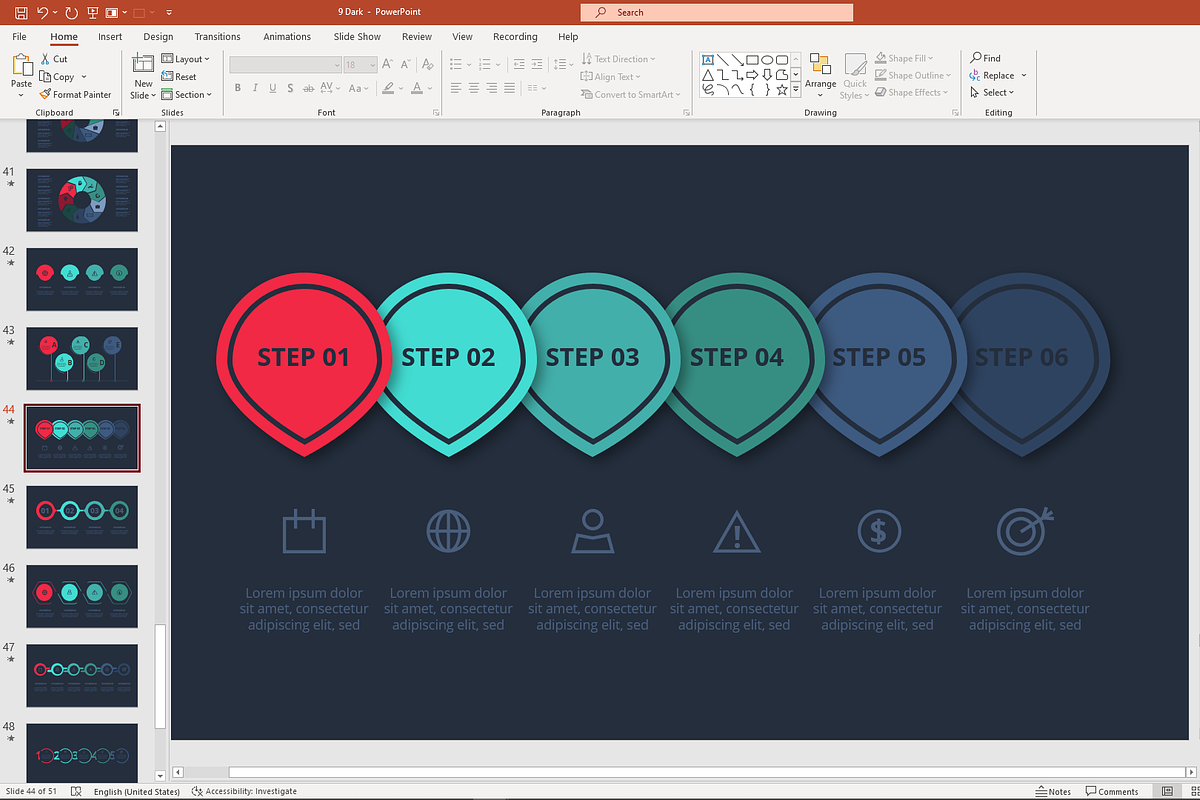 Visual Presentation Template, a Presentation Template by Infographics project (Photo 12 of 14)