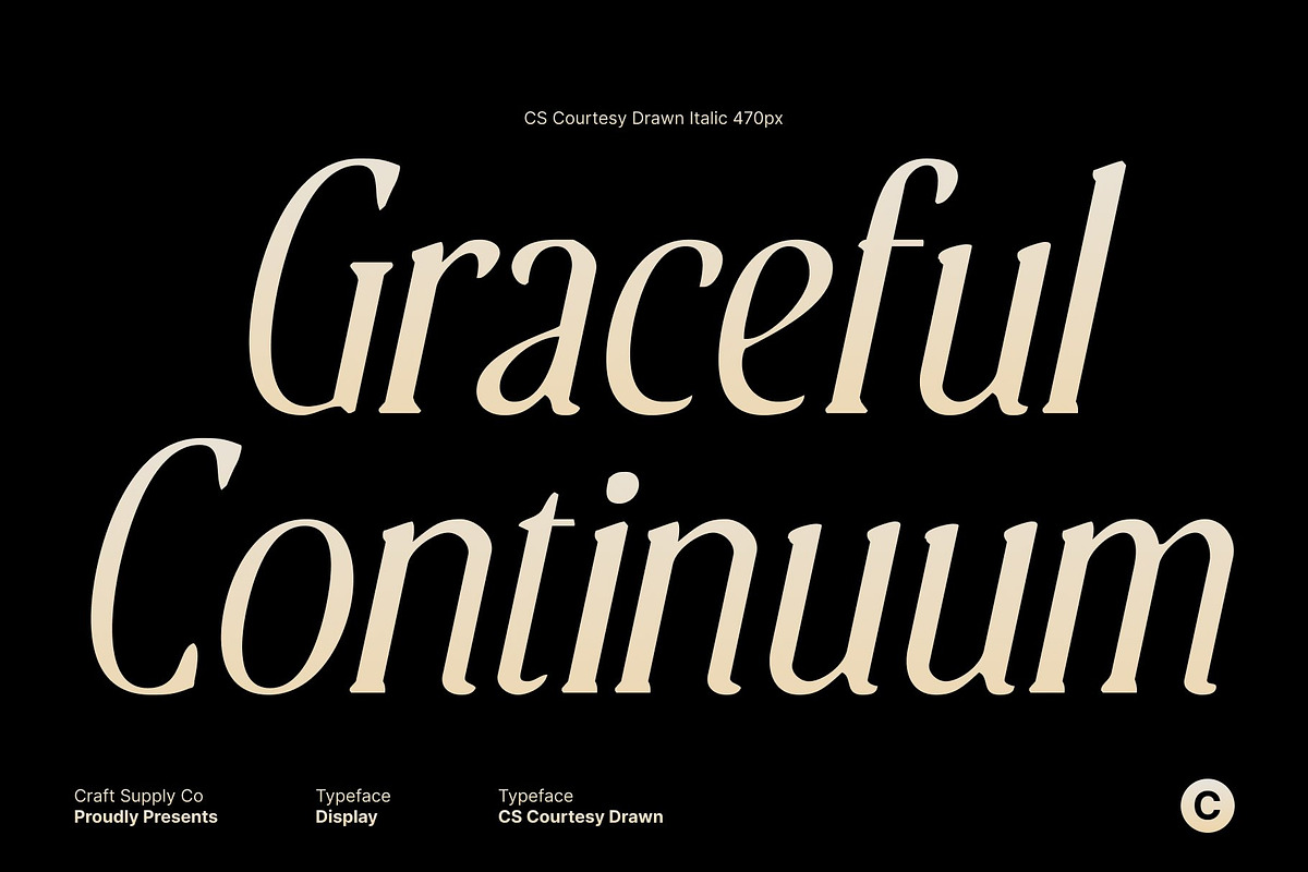 CS Courtesy Drawn, a Serif Font by Craft Supply Co. (Photo 4 of 8)