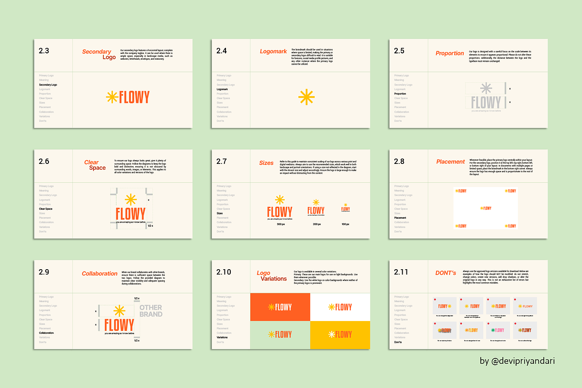 Bold Pastel Brand Guideline Template, a Branding & Logo Template by digitalsbydepi (Photo 3 of 6)