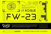 Vavage – Futuristic Display Font, a Sans Serif Font by Vadovastd (Thumbnail 2 of 7)
