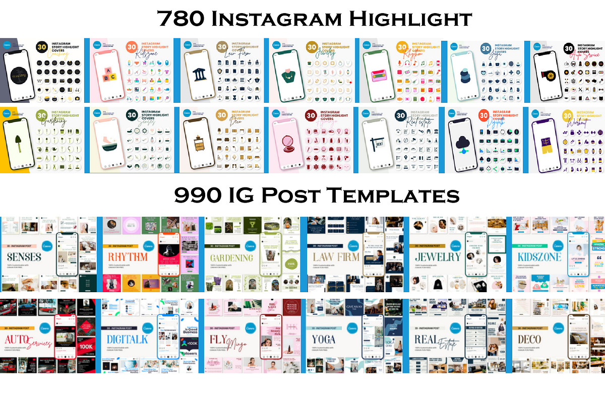 Social Media Canva Template Bundle preview 6