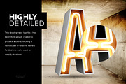 3D Neon Lettering Pack, a Graphic by DesignerCandies (Thumbnail 4 of 6)