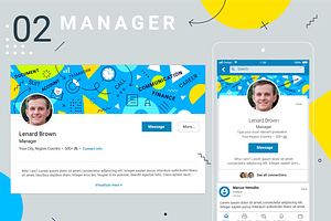 Linkedin Cover Designs Set