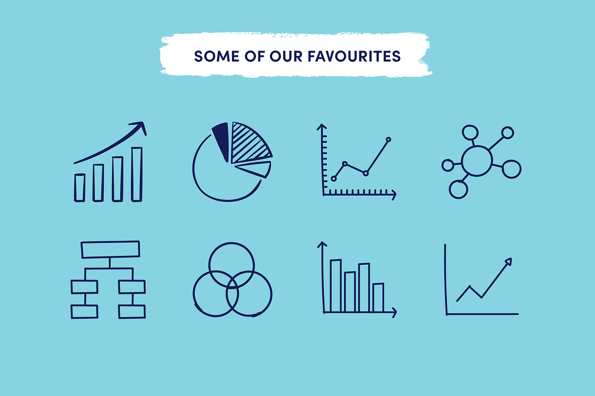 Data, Graph & Chart Icons, an Outline Icon by Caroline Mackay (Photo 2 of 8)