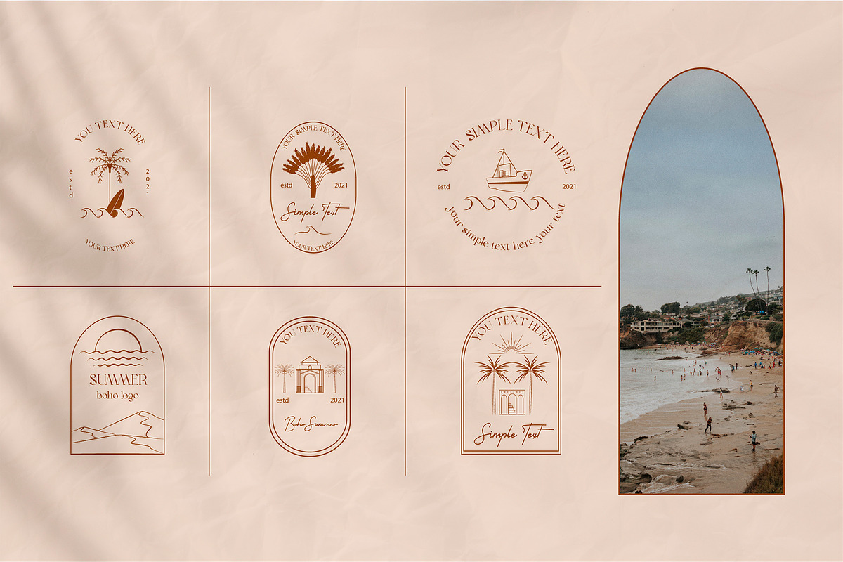 Boho Summer Logo, a Branding & Logo Template by Mio Buono (Photo 10 of 16)