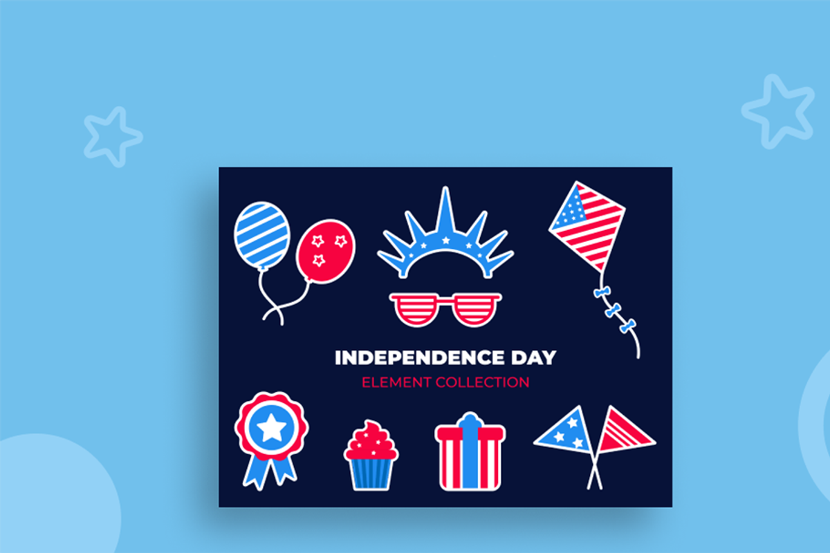 Independence Day Clipart Bundle, a Pattern Graphic by Halfcircle (Photo 6 of 7)