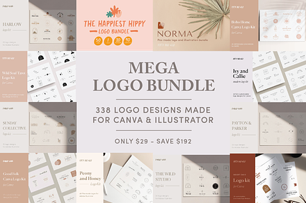 338 Mega Logo Bundle, a Branding & Logo Template by Forth and Wild