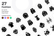 Fashion Icons Set - Glyph, a Solid Icon by Kmg Design (Thumbnail 1 of 2)