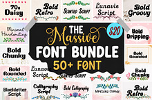 The Massive Font Mega Bundle