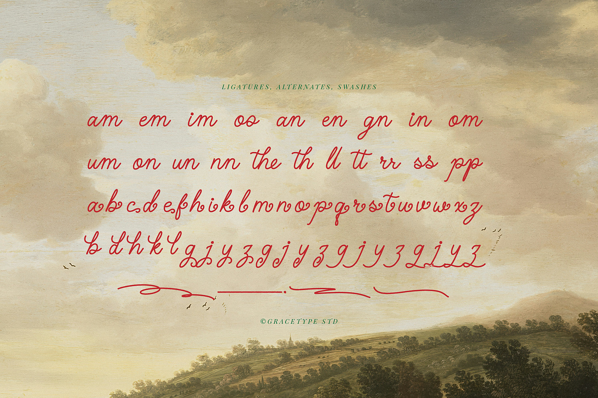 Holany Calira | Monoline Script, a Script Font by gracetype_studio (Photo 11 of 12)