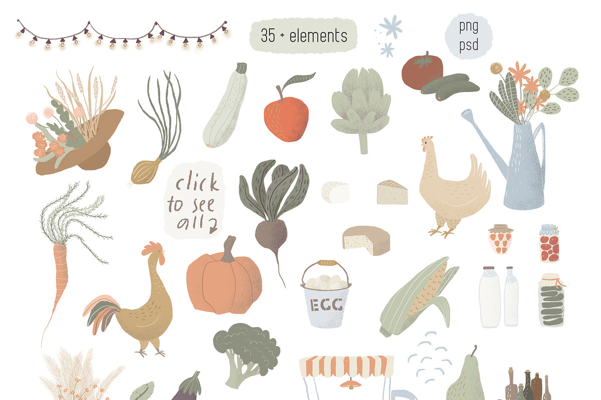 Farmers Market collection, a Graphic by dasha mo (Photo 2 of 9)