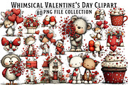 Whimsical Valentine's Day Clipart, an Illustration by Dream Creation (Thumbnail 1 of 8)
