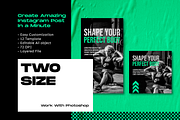 Fitgeek Instagram Template, a Social Media Template by Shinra Labs (Thumbnail 3 of 6)