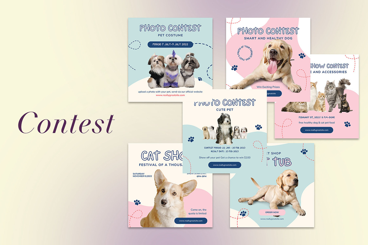 Pet Shop Instagram | CANVA Template, a Social Media Template by Azruca (Photo 7 of 17)