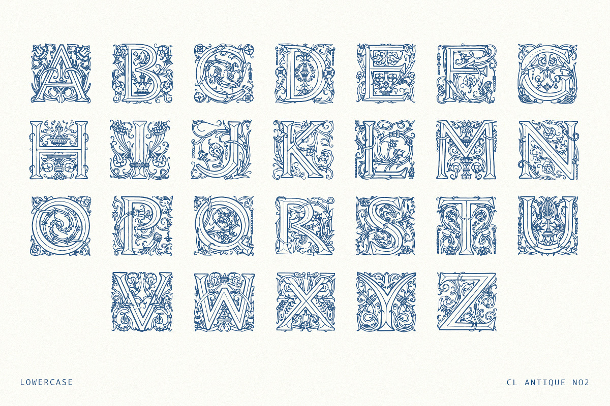 Ornate Vintage Drop Cap Font, a Symbol Font by Century Library (Photo 5 of 5)