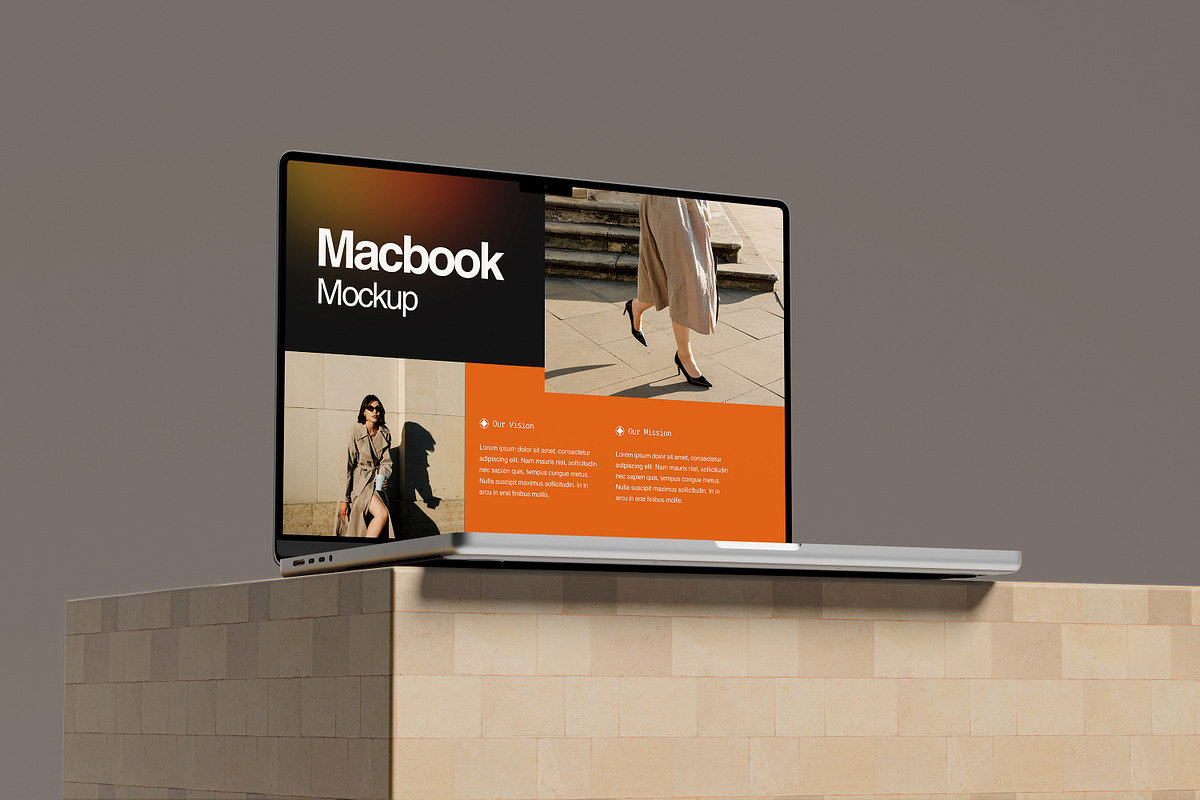 Macbook Mockup, a Mac Mockup by graphic_keY (Photo 3 of 5)