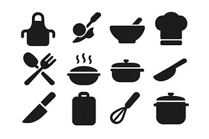 Kitchen utensils and cooking tools, a Food Illustration by ZinetroN