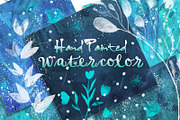Blue Marine watercolor paper, a Pattern Graphic by Li Zamperini (Thumbnail 2 of 2)