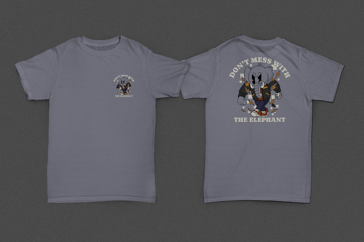 elephant wearing varsity jacket, a Branding & Logo Template by Judsart (Photo 2 of 3)