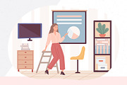Teacher & Classroom Vector Set, an Education Illustration by IRSYART (Thumbnail 3 of 10)