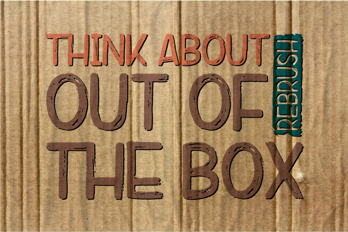 Rebrush Typeface preview 2