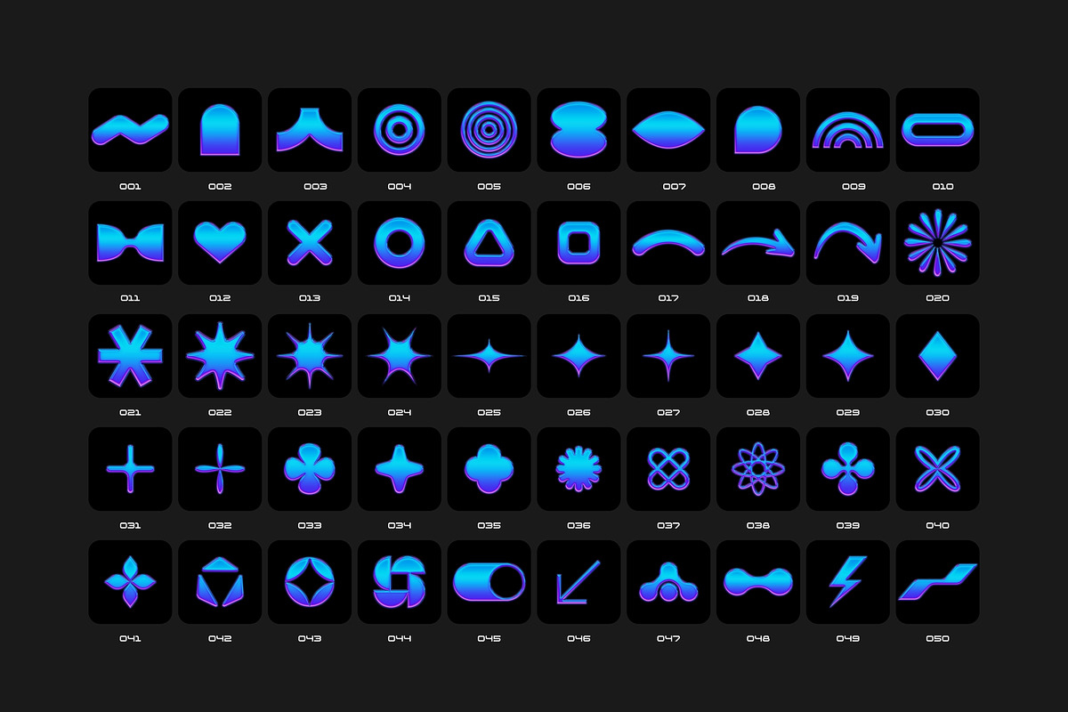 Iridescent Abstract Shapes, a Graphic by Unusual Vectors (Photo 6 of 7)