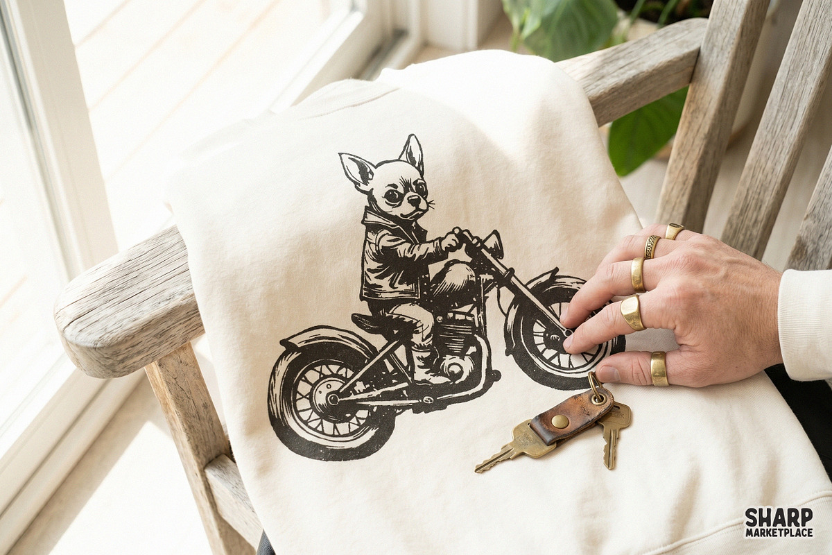 Vintage Chihuahua Riding, an Object Graphic by SharpMarketplace (Photo 4 of 4)