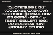 Bigerside Modern Expanded Sans Serif, a Sans Serif Font by Ronny Studio (Thumbnail 8 of 9)