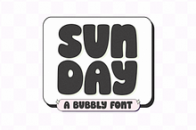 Sunday | Bubbly Font