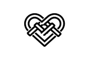50 Love Bond Heart Icons Vector Bund, an Illustration by Designs_River (Thumbnail 43 of 46)