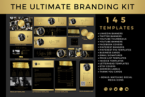 Black & Gold Business Branding Kit