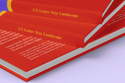 US Letter Size Landscape Book Mockup, a Books & Magazine Mockup by Illusiongraphic (Thumbnail 25 of 31)