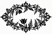 Intricate Silhouette Frame Pack, an Illustration by Creativeshirt (Thumbnail 2 of 9)