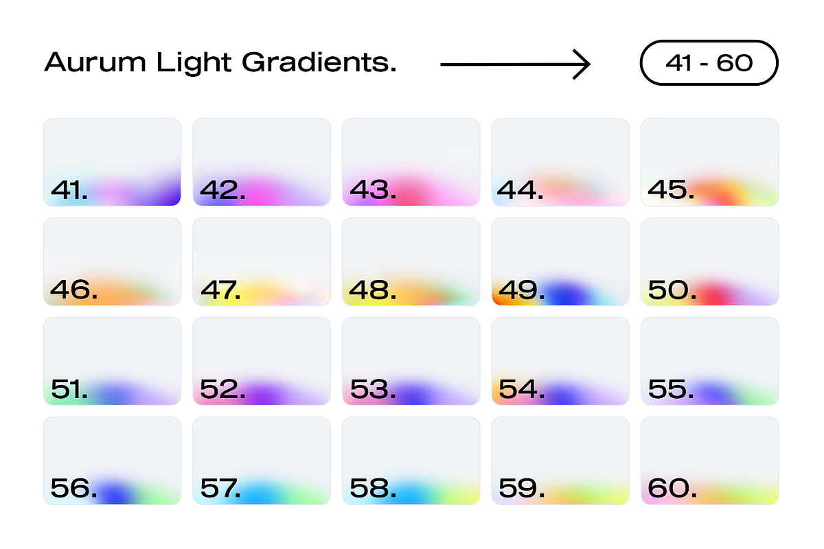 100 Aurum Light Gradients Collection, a Texture Graphic by Asylab (Photo 4 of 16)