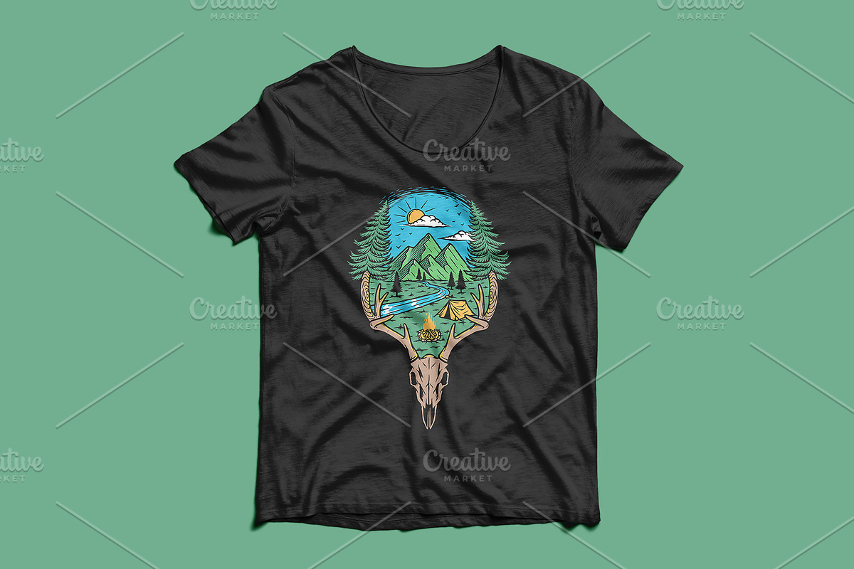 Bones and nature illustration, an Animal Illustration by gunaonedesign (Photo 5 of 5)
