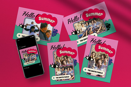 Summer Greeting Card, a Card Template by graphicook