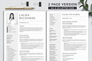 Resume Template CV + Cover Letter, a Resume Template by Klamp Studio (Thumbnail 3 of 7)