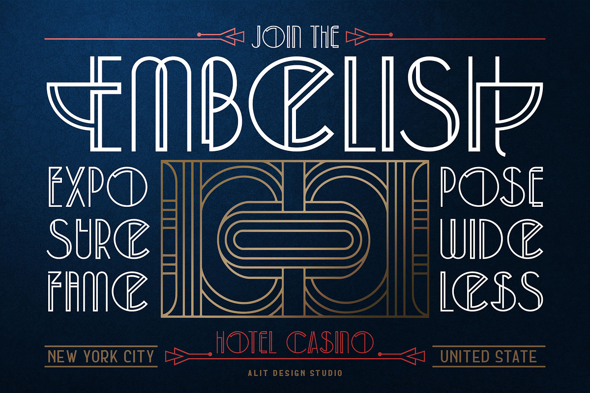 Art Decory Typeface, a Sans Serif Font by alit design (Photo 3 of 17)