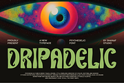 Dripadelic Display Psychedelic Font, a Font by PutraCetol Studio (Thumbnail 1 of 5)