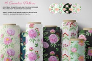 Watercolor pink peony illustrations, a Texture Illustration by svetodesign (Thumbnail 8 of 11)