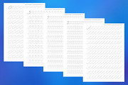 Basic strokes of Capital letters, a Stationery Template by Good Worksheets (Thumbnail 1 of 2)