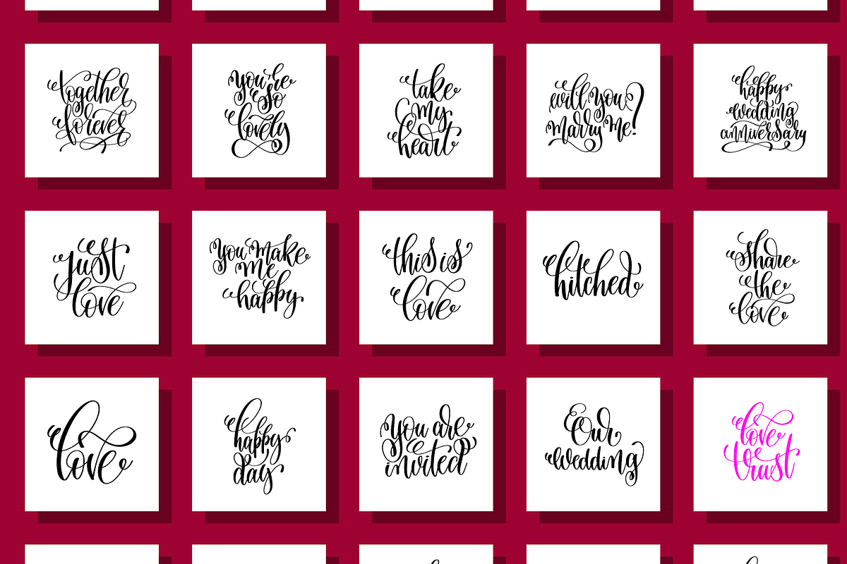 100 VALENTINES QUOTES, an Invitation Template by karakotsya (Photo 9 of 10)