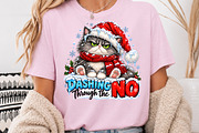 Dashing Through The NO Christmas Cat, a Seasonal Illustration by Rose Art (Thumbnail 3 of 4)