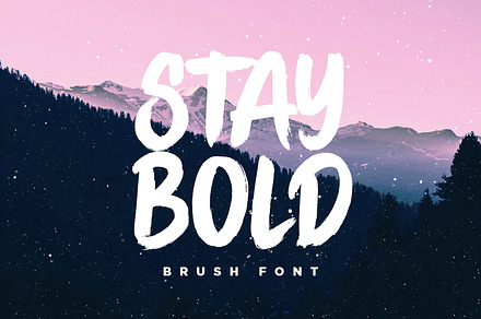 STAY BOLD Brush Font, a Font by Sam Parrett