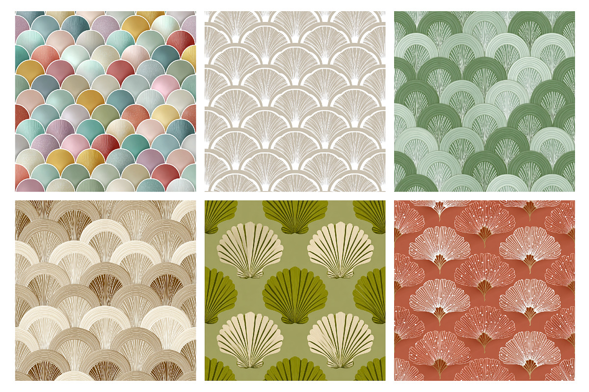 Art Deco Digital Paper Bundle, a Pattern Graphic by DreamArtGraphic (Photo 3 of 5)