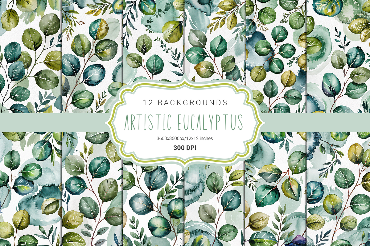 Artistic Eucalyptus, a Background Graphic by Curve Design (Photo 1 of 7)