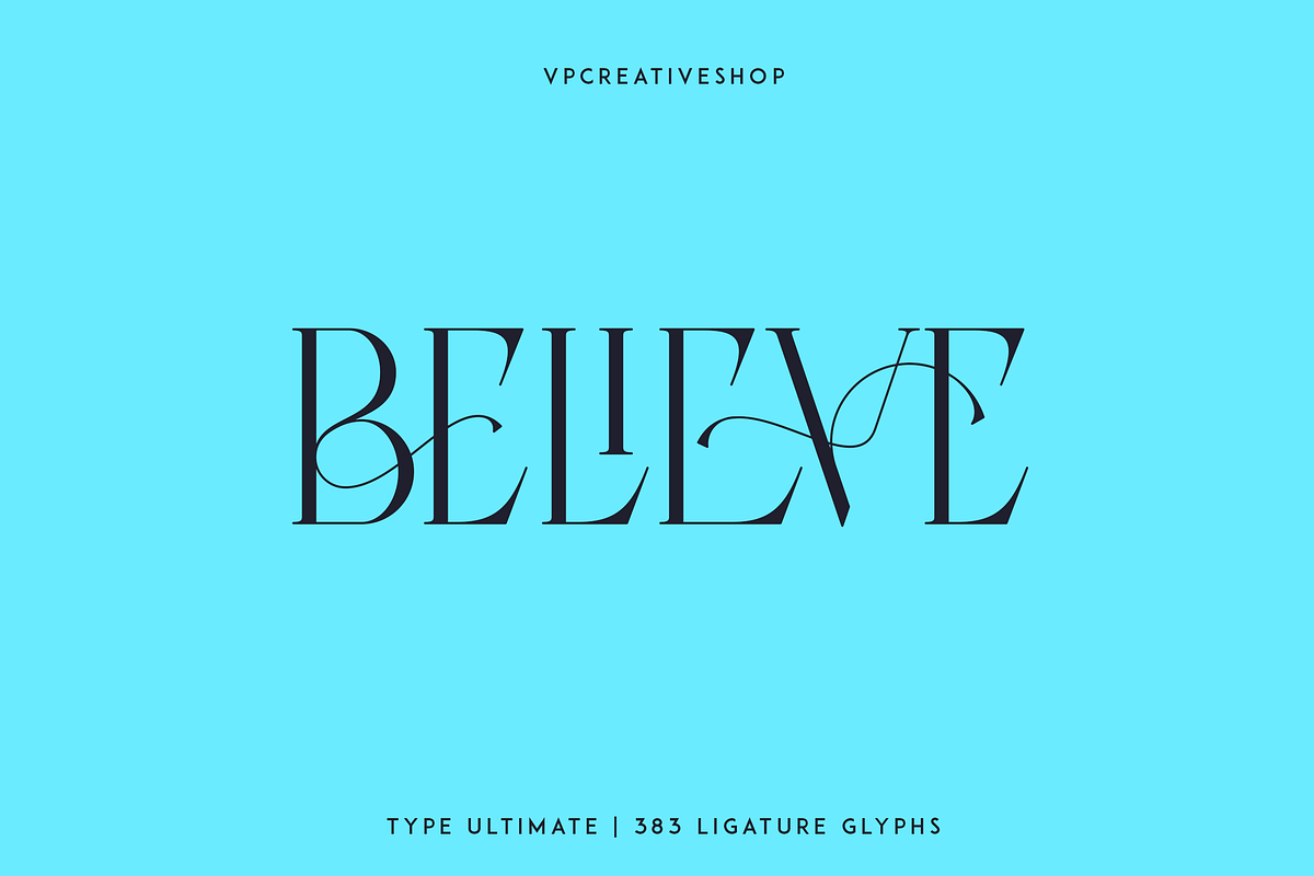 Type Ultimate - serif logo font, a Serif Font by VP Fonts (Photo 17 of 24)